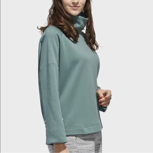 Adidas Teal Zip-Up Sweatshirt. Like new condition.